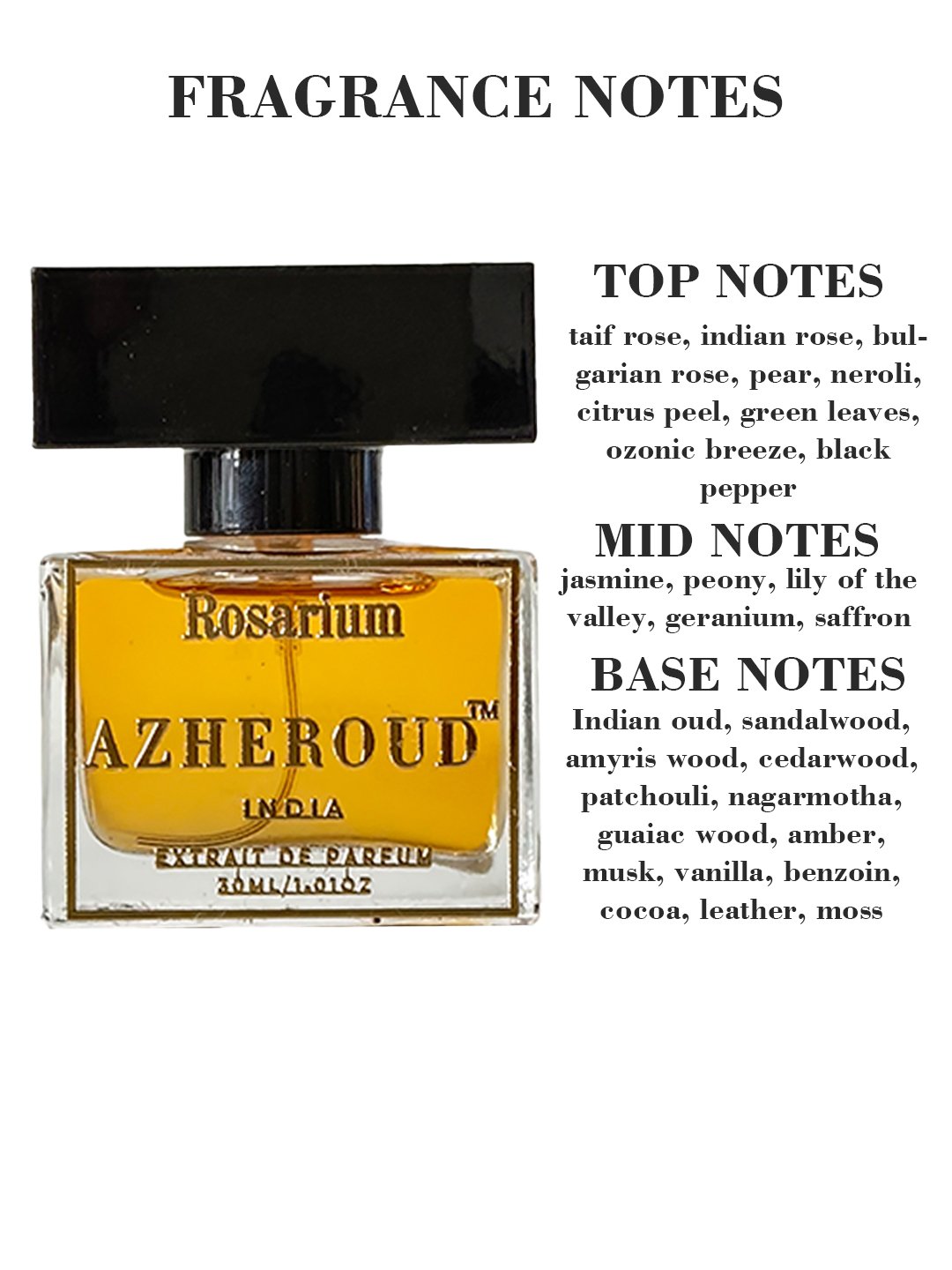 ROSARIUM rose oud perfume